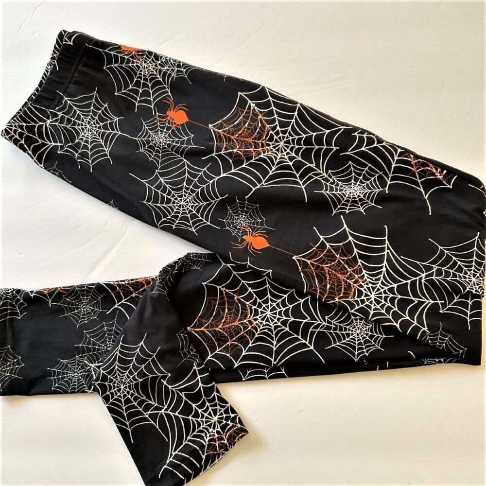 Just One Goth Spiderweb Halloween Leggings Small